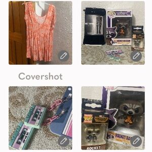 Guardians of the Galaxy🚀Rocket🦝48⛓🔑Funko +TORRID blouse🧡4X